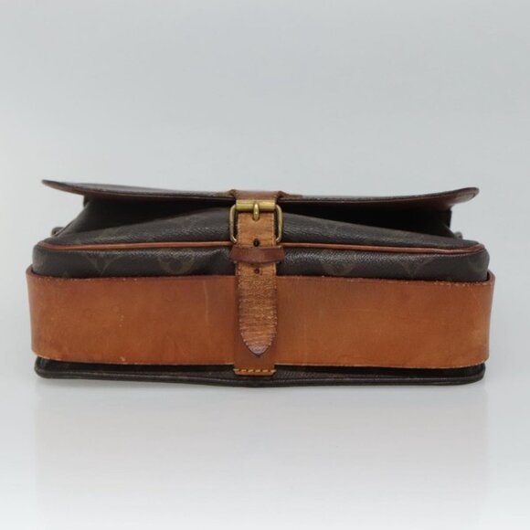 Authentic LOUIS VUITTON Monogram Cartouchiere MM Shoulder Bag M51253 LV - Picture 12 of 16